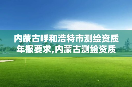 内蒙古呼和浩特市测绘资质年报要求,内蒙古测绘资质代办