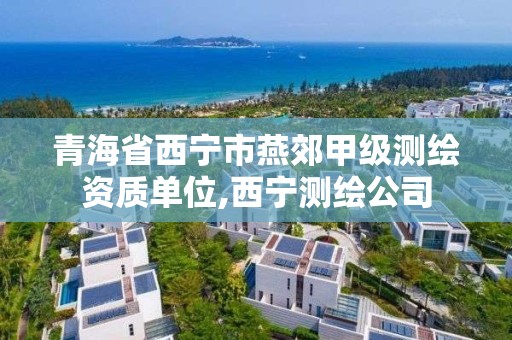 青海省西宁市燕郊甲级测绘资质单位,西宁测绘公司