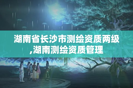 湖南省长沙市测绘资质两级,湖南测绘资质管理