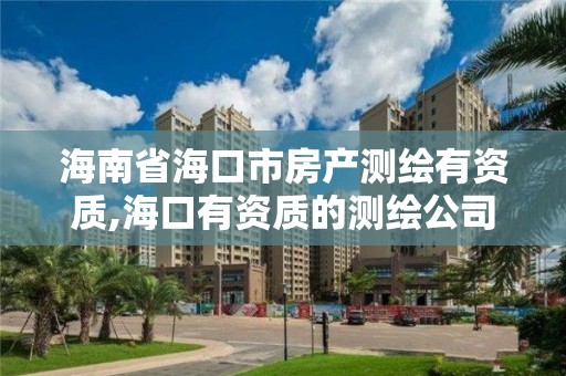 海南省海口市房产测绘有资质,海口有资质的测绘公司