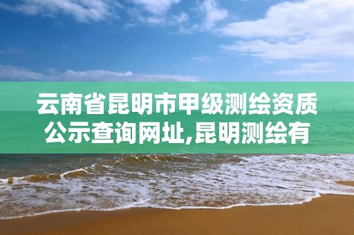 云南省昆明市甲级测绘资质公示查询网址,昆明测绘有限公司