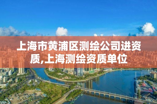 上海市黄浦区测绘公司进资质,上海测绘资质单位