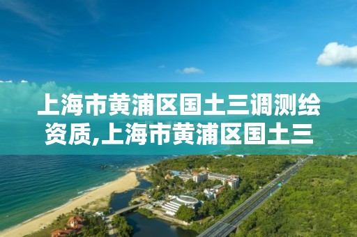 上海市黄浦区国土三调测绘资质,上海市黄浦区国土三调测绘资质查询