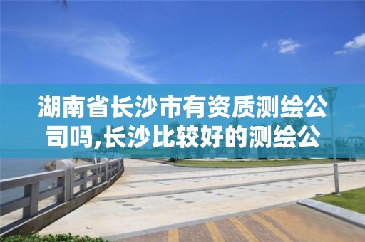 湖南省长沙市有资质测绘公司吗,长沙比较好的测绘公司