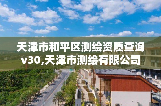 天津市和平区测绘资质查询v30,天津市测绘有限公司