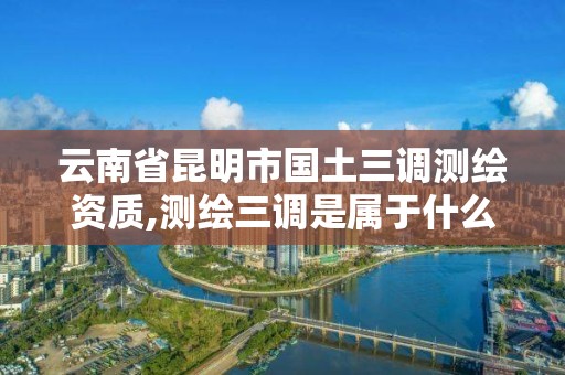 云南省昆明市国土三调测绘资质,测绘三调是属于什么工作