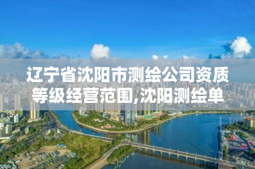 辽宁省沈阳市测绘公司资质等级经营范围,沈阳测绘单位招聘。