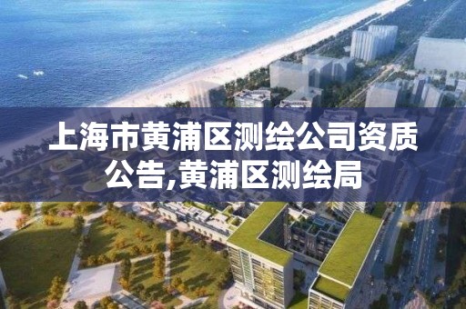 上海市黄浦区测绘公司资质公告,黄浦区测绘局