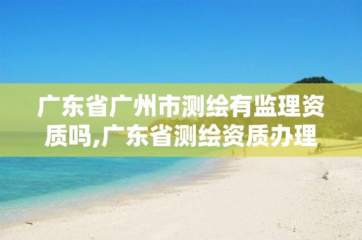 广东省广州市测绘有监理资质吗,广东省测绘资质办理流程