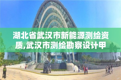 湖北省武汉市新能源测绘资质,武汉市测绘勘察设计甲级资质公司