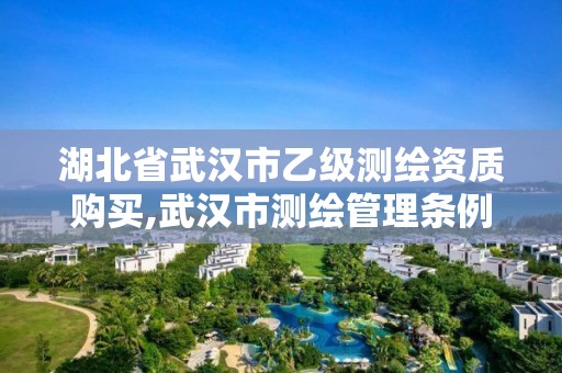 湖北省武汉市乙级测绘资质购买,武汉市测绘管理条例