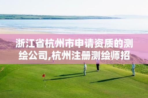 浙江省杭州市申请资质的测绘公司,杭州注册测绘师招聘