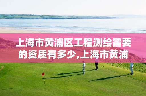 上海市黄浦区工程测绘需要的资质有多少,上海市黄浦区测绘中心。