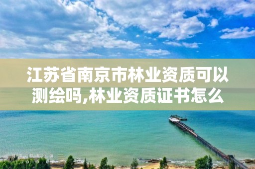 江苏省南京市林业资质可以测绘吗,林业资质证书怎么办理?