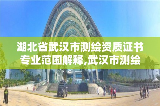 湖北省武汉市测绘资质证书专业范围解释,武汉市测绘工程技术规定。