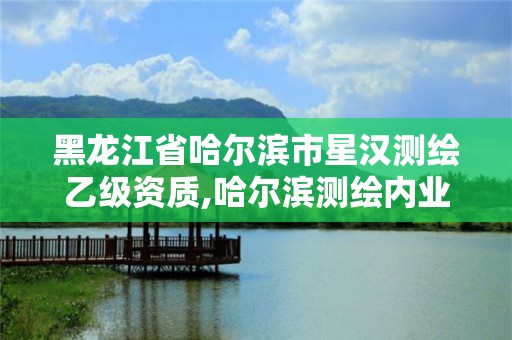 黑龙江省哈尔滨市星汉测绘乙级资质,哈尔滨测绘内业招聘信息