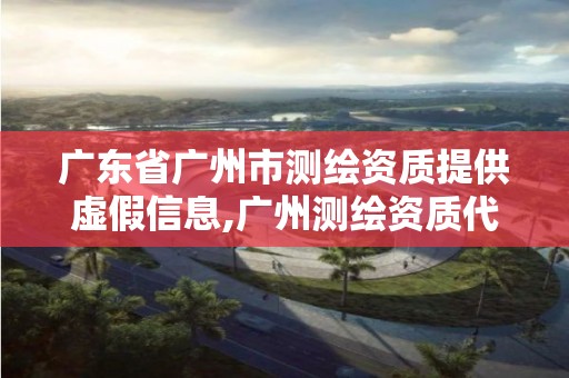 广东省广州市测绘资质提供虚假信息,广州测绘资质代办