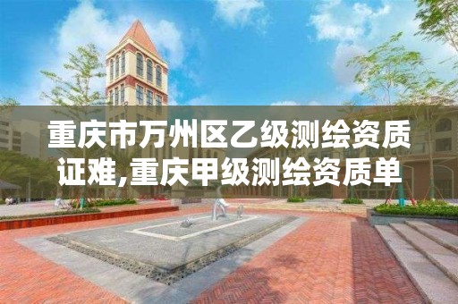 重庆市万州区乙级测绘资质证难,重庆甲级测绘资质单位