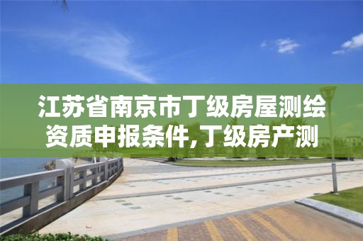 江苏省南京市丁级房屋测绘资质申报条件,丁级房产测绘资质能测绘最大面积。