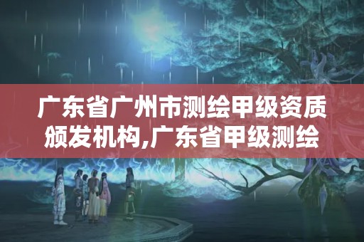 广东省广州市测绘甲级资质颁发机构,广东省甲级测绘资质单位有多少