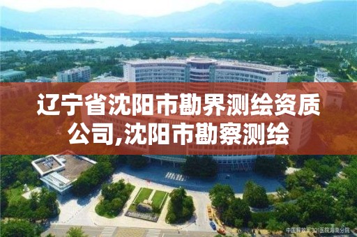 辽宁省沈阳市勘界测绘资质公司,沈阳市勘察测绘