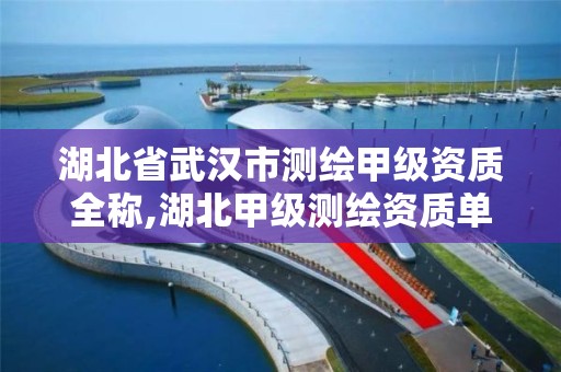 湖北省武汉市测绘甲级资质全称,湖北甲级测绘资质单位