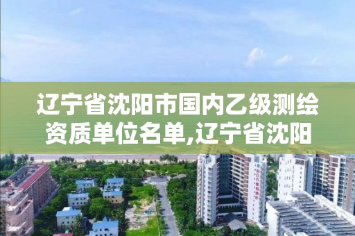 辽宁省沈阳市国内乙级测绘资质单位名单,辽宁省沈阳市国内乙级测绘资质单位名单公示。