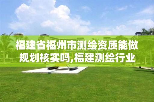 福建省福州市测绘资质能做规划核实吗,福建测绘行业哪个待遇最好