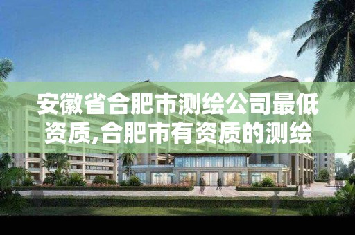 安徽省合肥市测绘公司最低资质,合肥市有资质的测绘公司