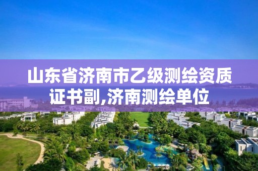 山东省济南市乙级测绘资质证书副,济南测绘单位