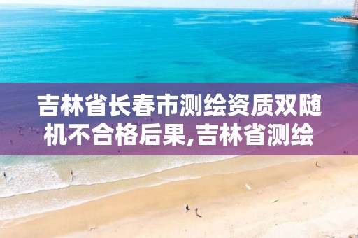 吉林省长春市测绘资质双随机不合格后果,吉林省测绘资质管理平台