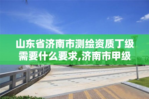 山东省济南市测绘资质丁级需要什么要求,济南市甲级测绘资质单位。