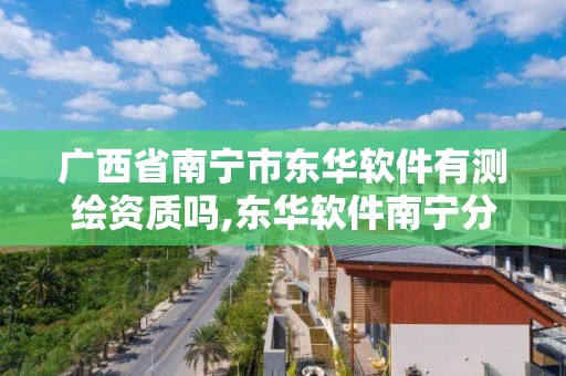 广西省南宁市东华软件有测绘资质吗,东华软件南宁分公司。