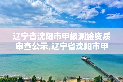 辽宁省沈阳市甲级测绘资质审查公示,辽宁省沈阳市甲级测绘资质审查公示名单