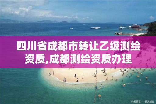 四川省成都市转让乙级测绘资质,成都测绘资质办理