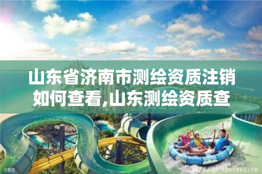 山东省济南市测绘资质注销如何查看,山东测绘资质查询