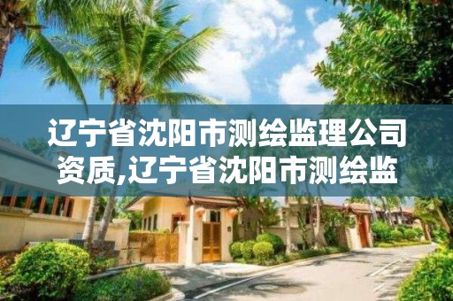 辽宁省沈阳市测绘监理公司资质,辽宁省沈阳市测绘监理公司资质公示