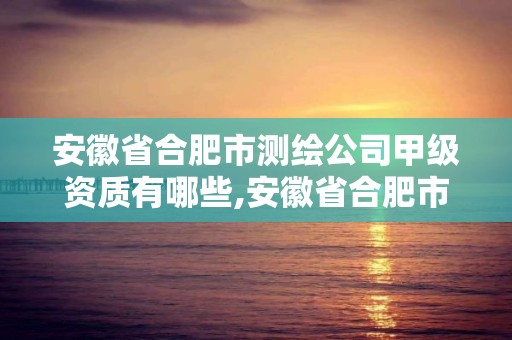 安徽省合肥市测绘公司甲级资质有哪些,安徽省合肥市测绘公司甲级资质有哪些企业