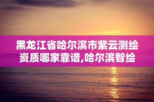 黑龙江省哈尔滨市紫云测绘资质哪家靠谱,哈尔滨智绘测绘。