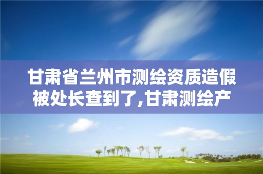 甘肃省兰州市测绘资质造假被处长查到了,甘肃测绘产品质量监督检站。