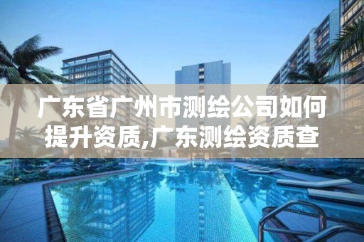 广东省广州市测绘公司如何提升资质,广东测绘资质查询