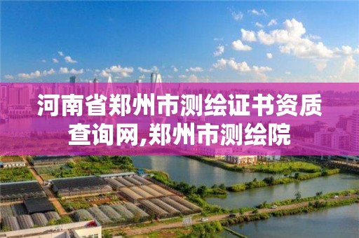 河南省郑州市测绘证书资质查询网,郑州市测绘院