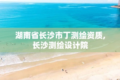 湖南省长沙市丁测绘资质,长沙测绘设计院