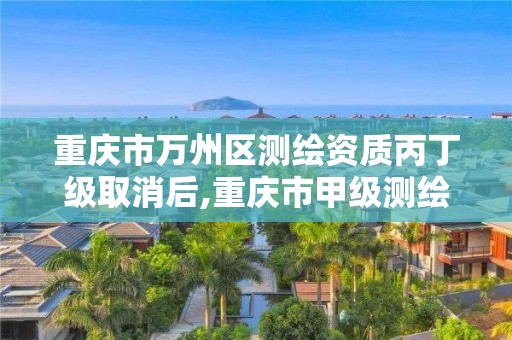 重庆市万州区测绘资质丙丁级取消后,重庆市甲级测绘资质单位。