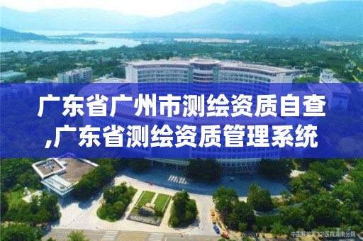 广东省广州市测绘资质自查,广东省测绘资质管理系统