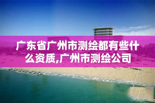 广东省广州市测绘都有些什么资质,广州市测绘公司