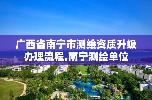 广西省南宁市测绘资质升级办理流程,南宁测绘单位