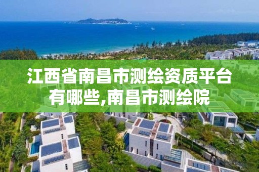 江西省南昌市测绘资质平台有哪些,南昌市测绘院