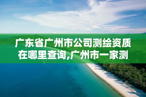 广东省广州市公司测绘资质在哪里查询,广州市一家测绘资质单位。