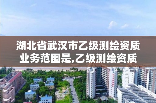 湖北省武汉市乙级测绘资质业务范围是,乙级测绘资质单位名录。